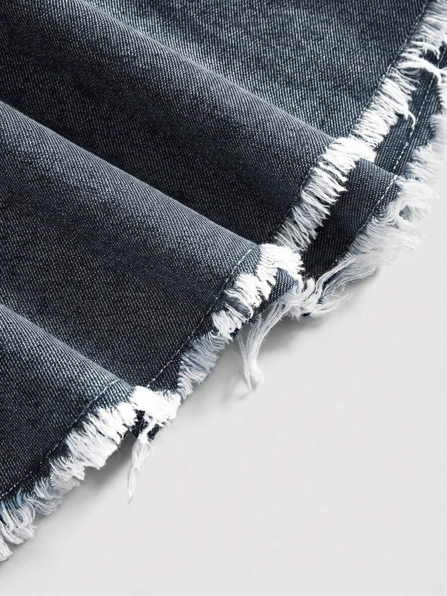 NIEBIESKA MINI SUKIENKA JEANS