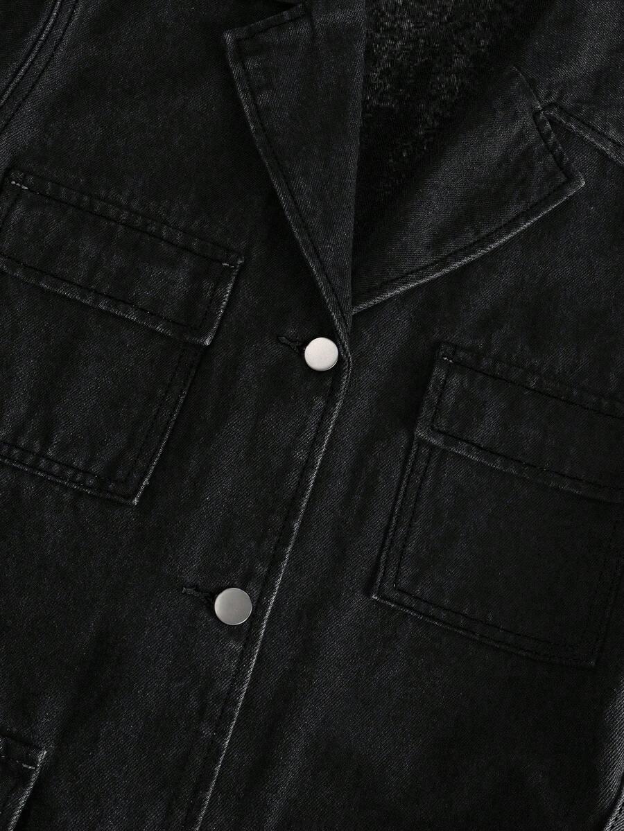 czarna kurtka jeans