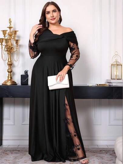CZARNA MAXI SUKIENKA