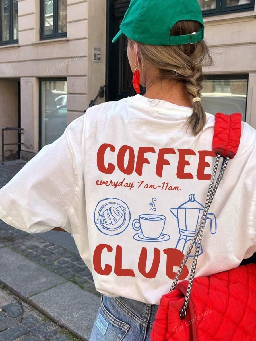 T-SHIRT DAMSKI Z NADRUKIEM