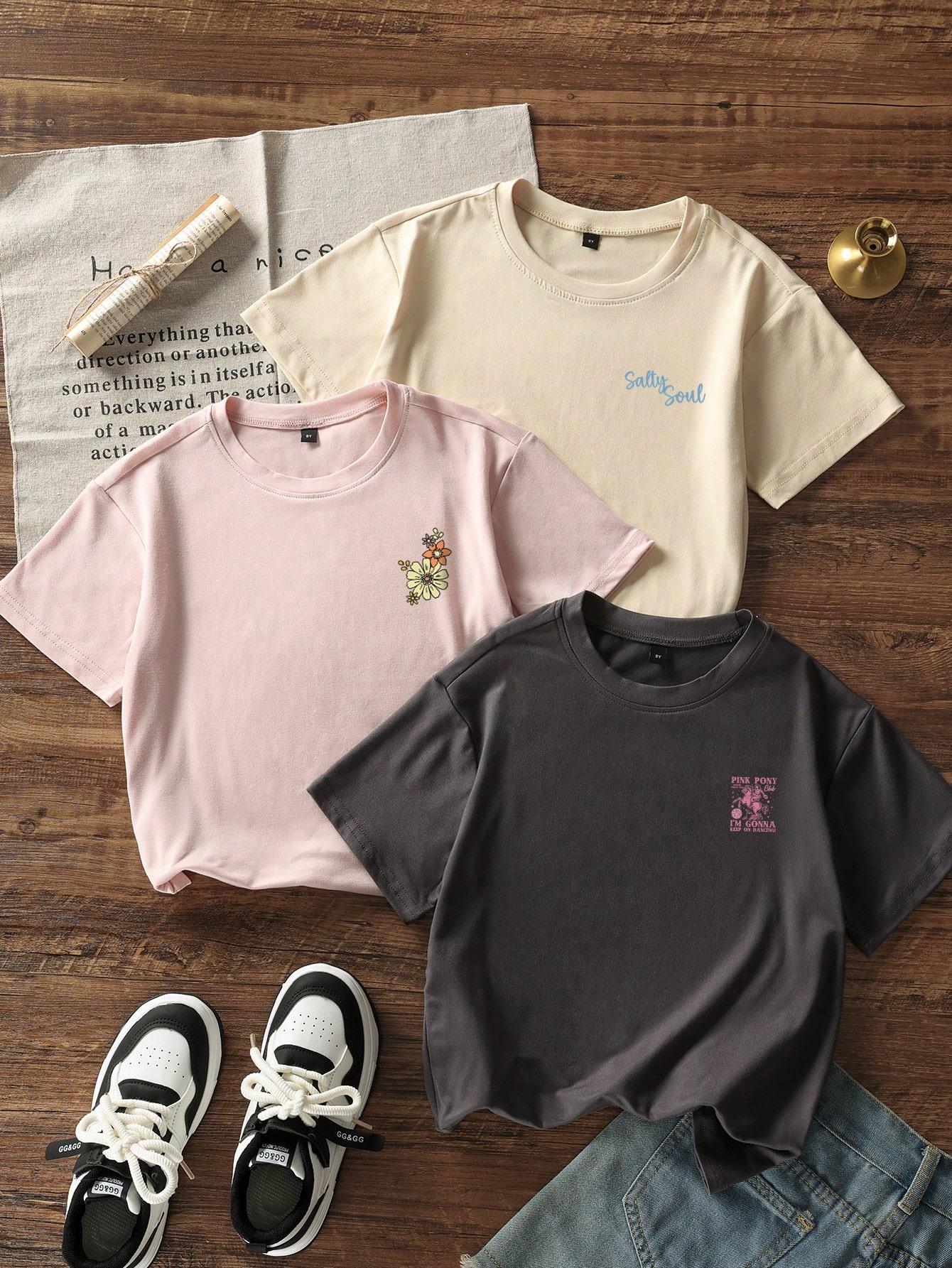 t-shirt nadruk 2-pack