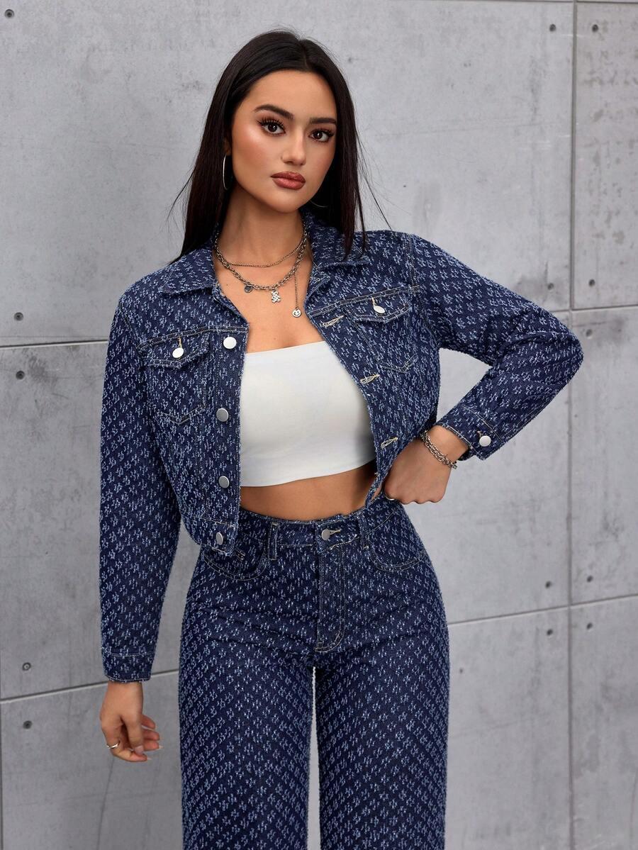 granatowa kurtka jeans 