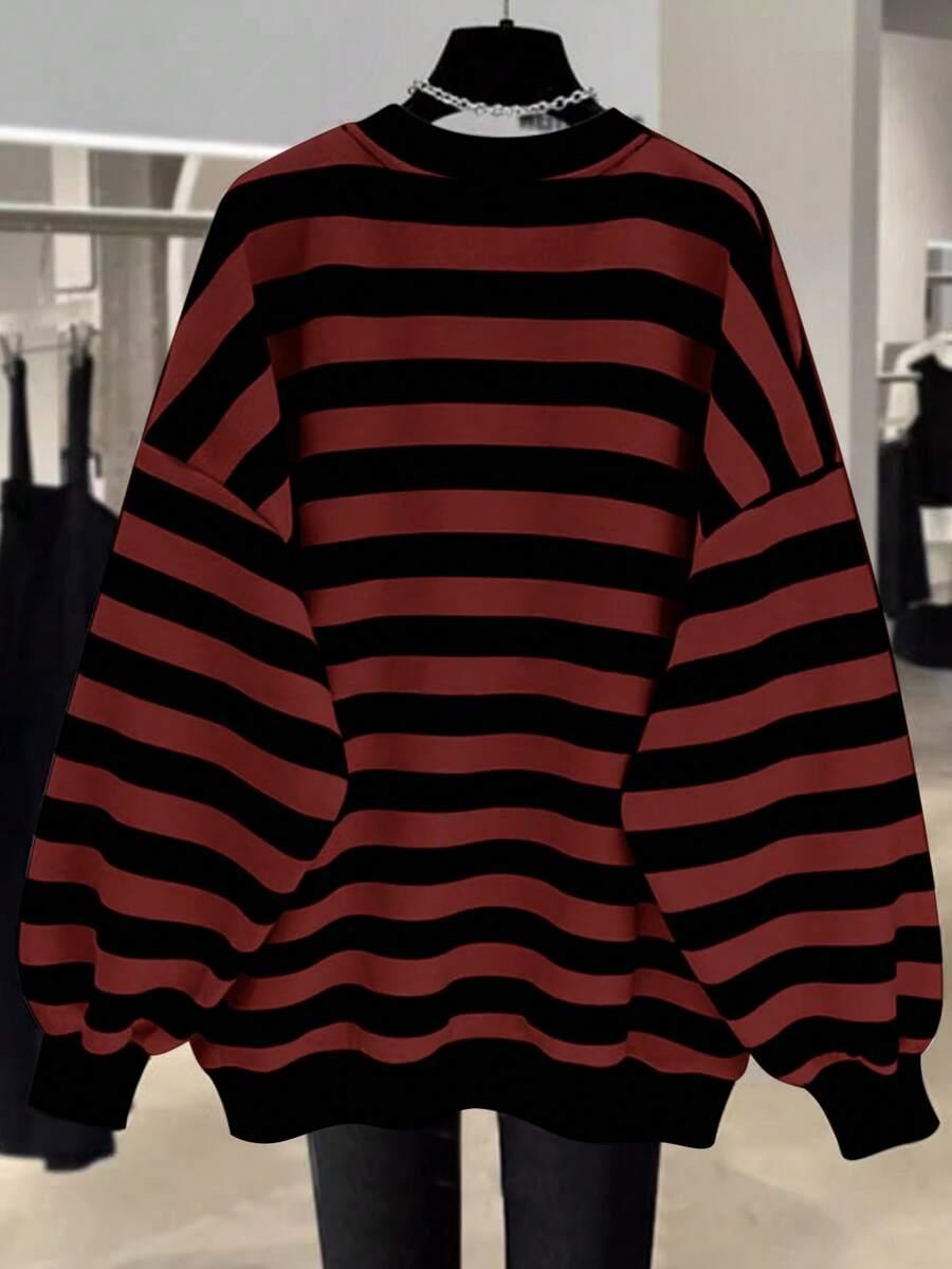 BLUZA LUŹNA W PASKI