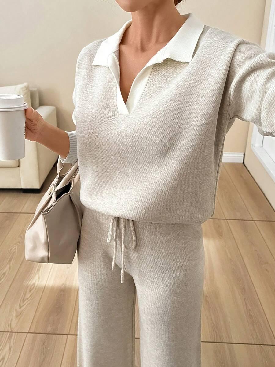 SPODNIE SWETER KOMPLET