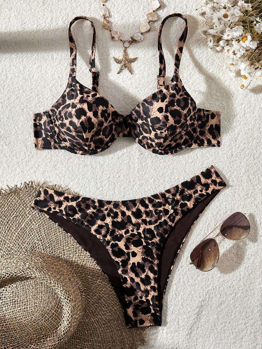 dół od bikini animal print