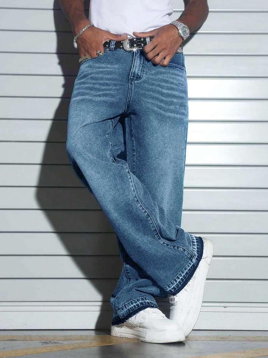 NIEBIESKIE SPODNIE JEANS