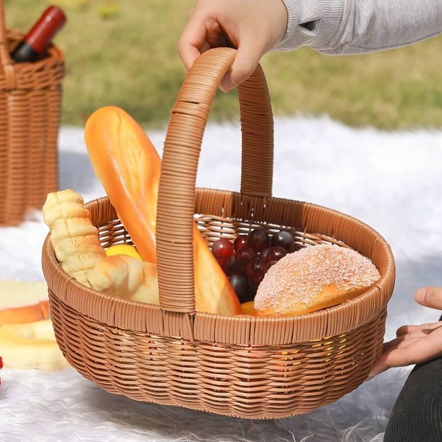 pleciony kosz piknikowy