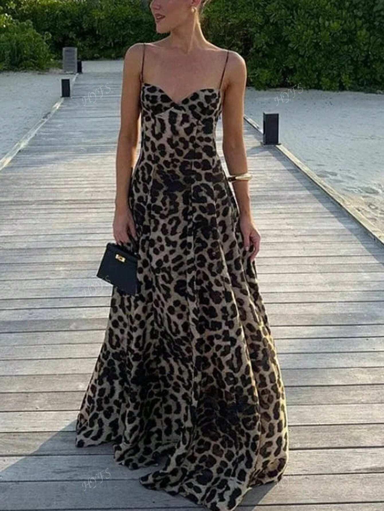 MAXI SUKIENKA ANIMAL PRINT