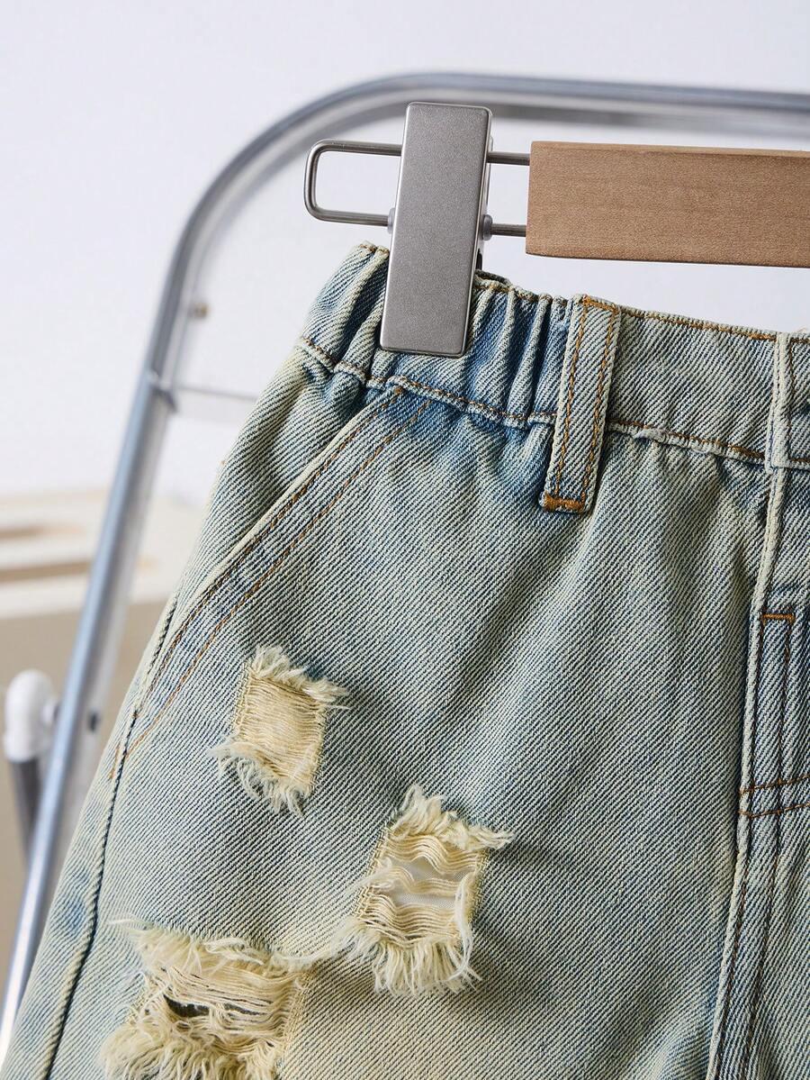 NIEBIESKIE SPODENKI JEANS