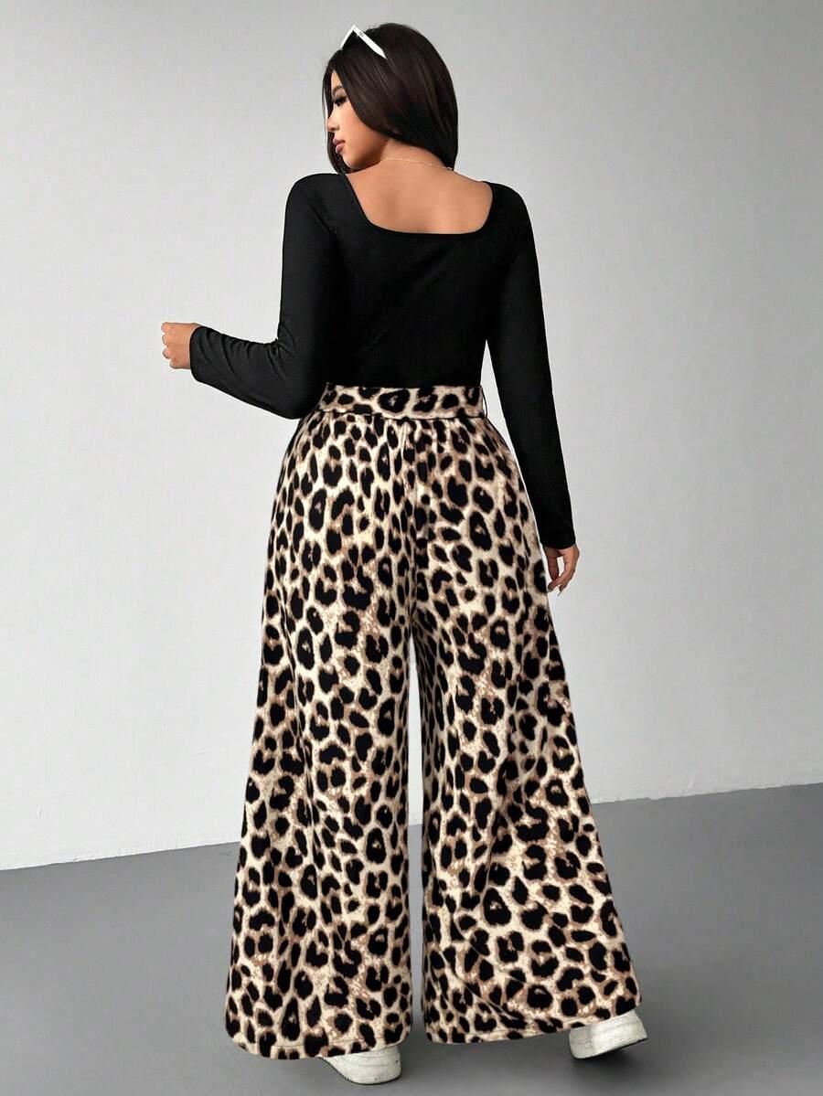 kombinezon długi rękaw animal print