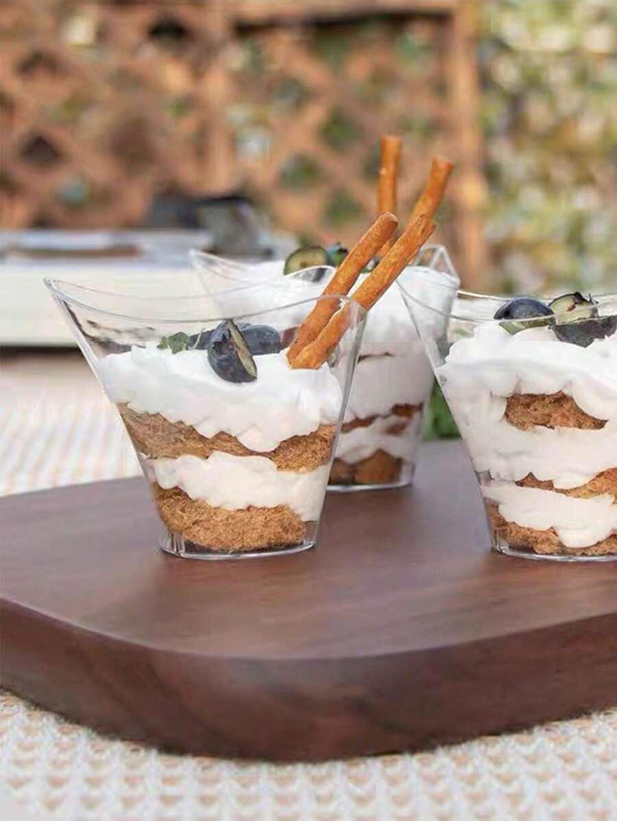 PLASTIKOWE PUCHARKI NA DESERY 4-PACK