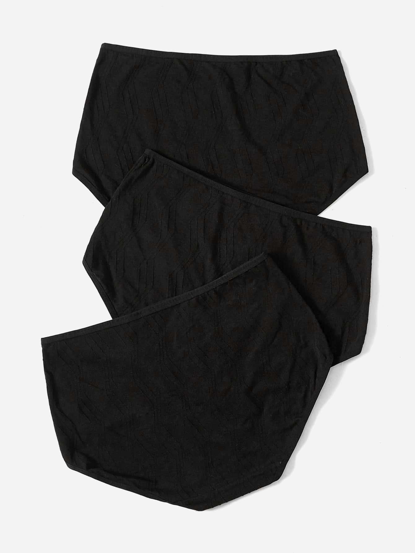 czarne majtki 3-pack