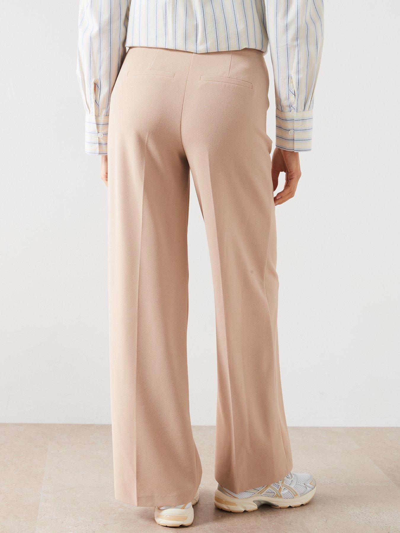 V BY VERY SPODNIE TWILLOWE WIDE LEG