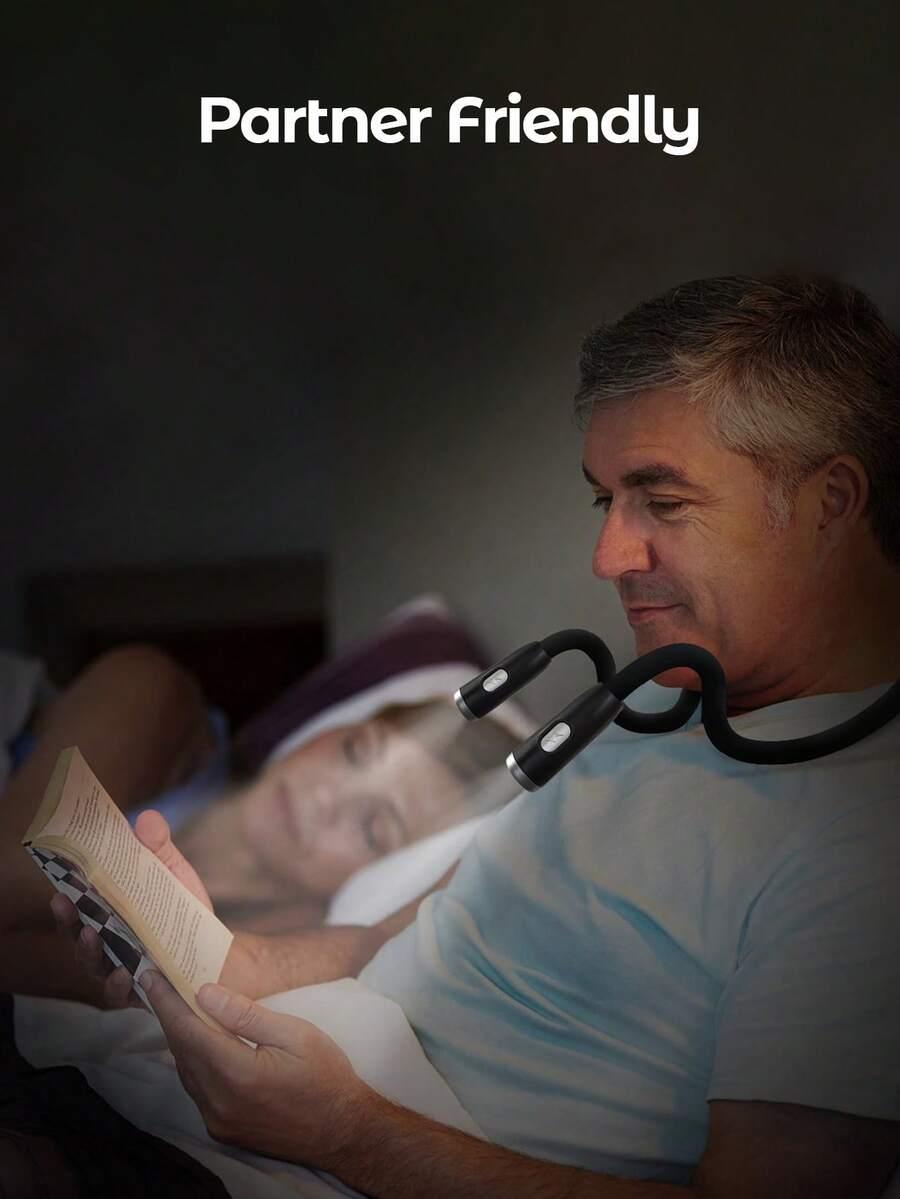 czarna lampka nocna do czytania 