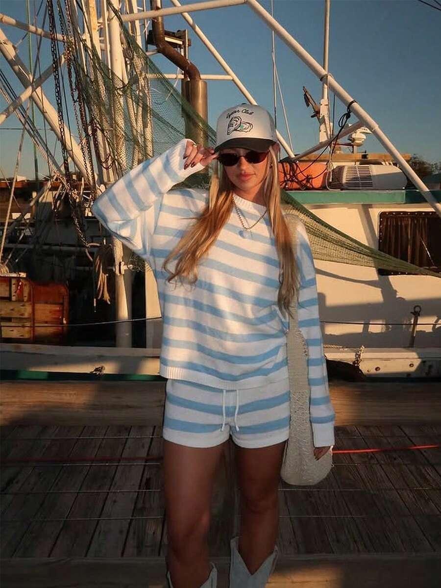 sweter spodenki komplet