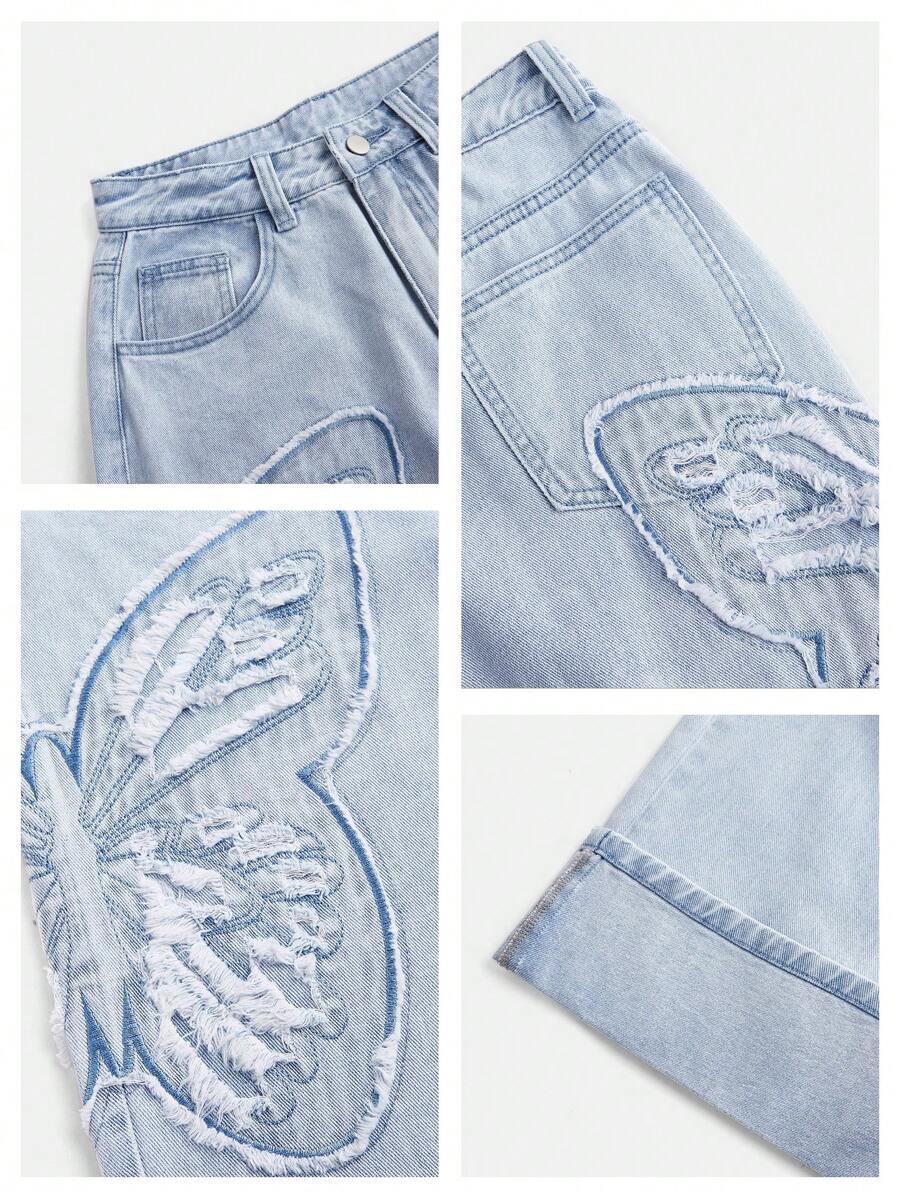 NIEBIESKIE SPODNIE JEANS