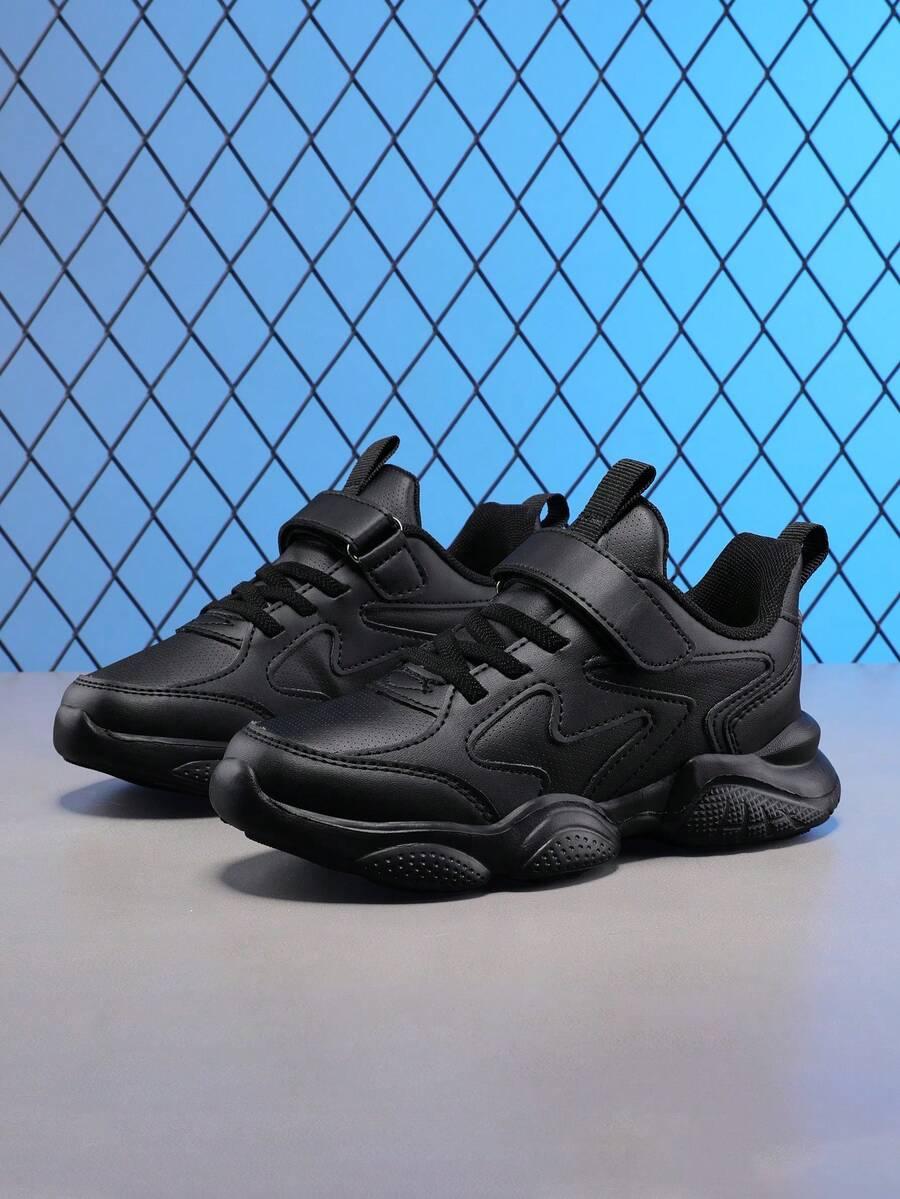 czarne buty sportowe imitacja skóry