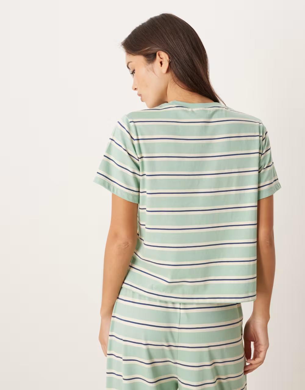 T-SHIRT W PASKI PIŻAMA