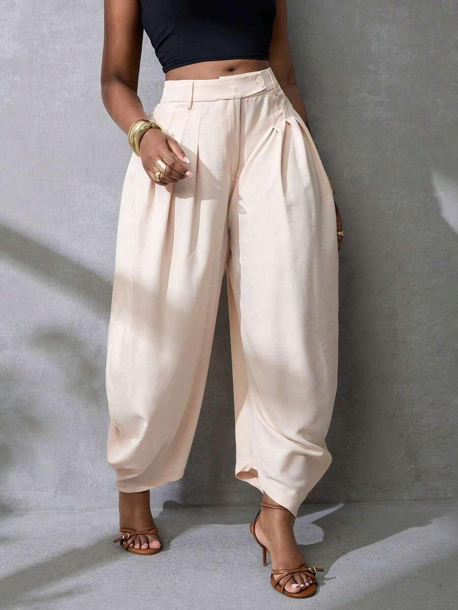 LETNIE ELEGANCKIE LUŹNE SPODNIE