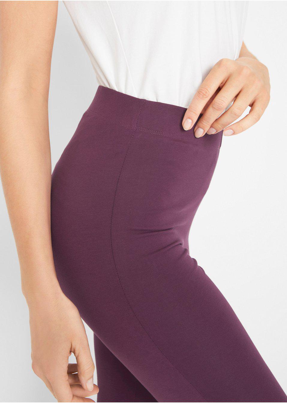 FIOLETOWE LEGGINSY 3/4 NOGAWKA