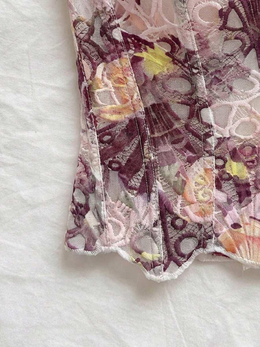 GORSET W KWIATY WIĄZANIE