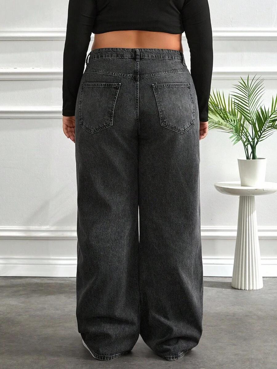szare spodnie jeans