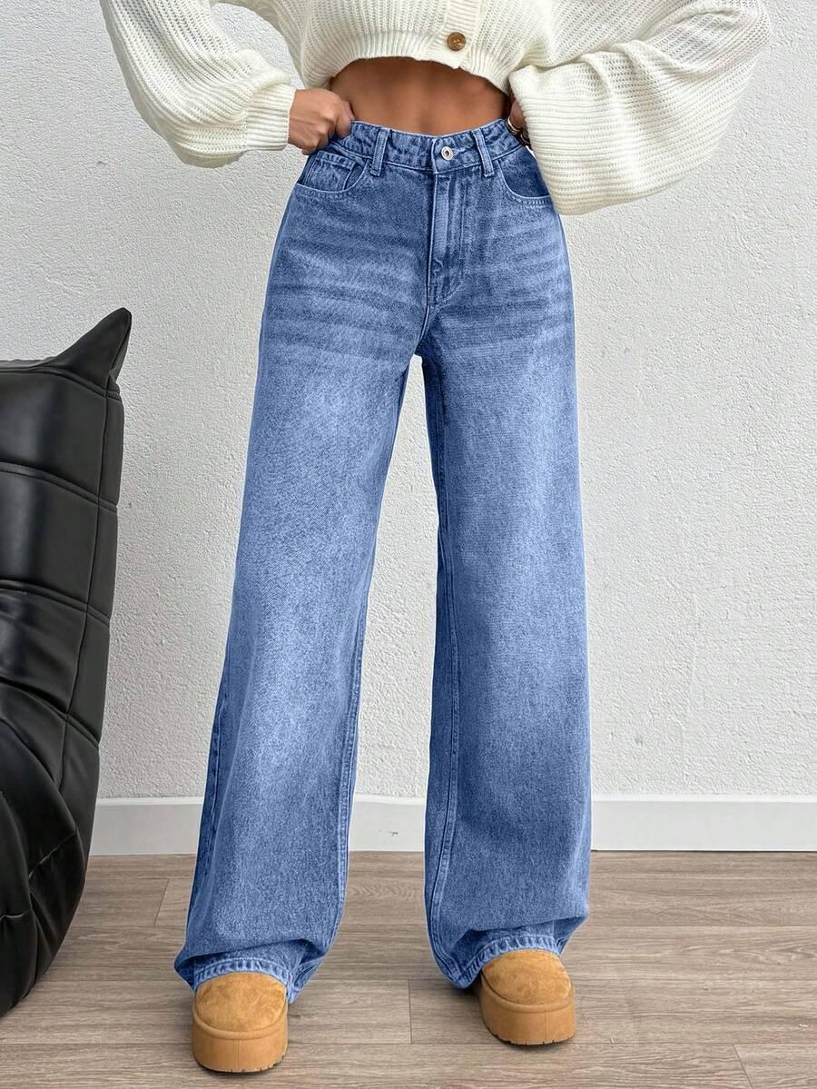 NIEBIESKIE SPODNIE JEANS