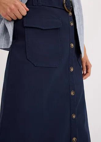 granatowa spódnica jeans 