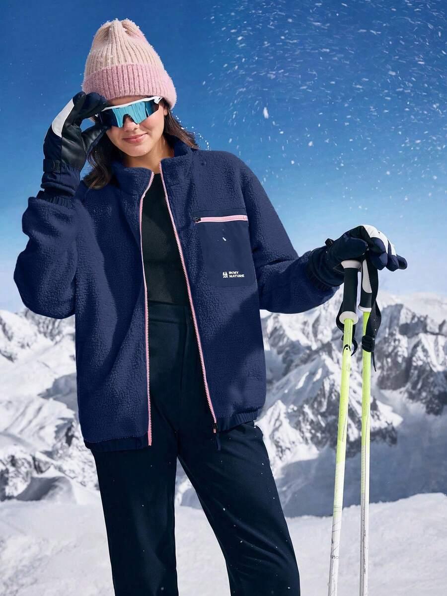 granatowa kurtka polar