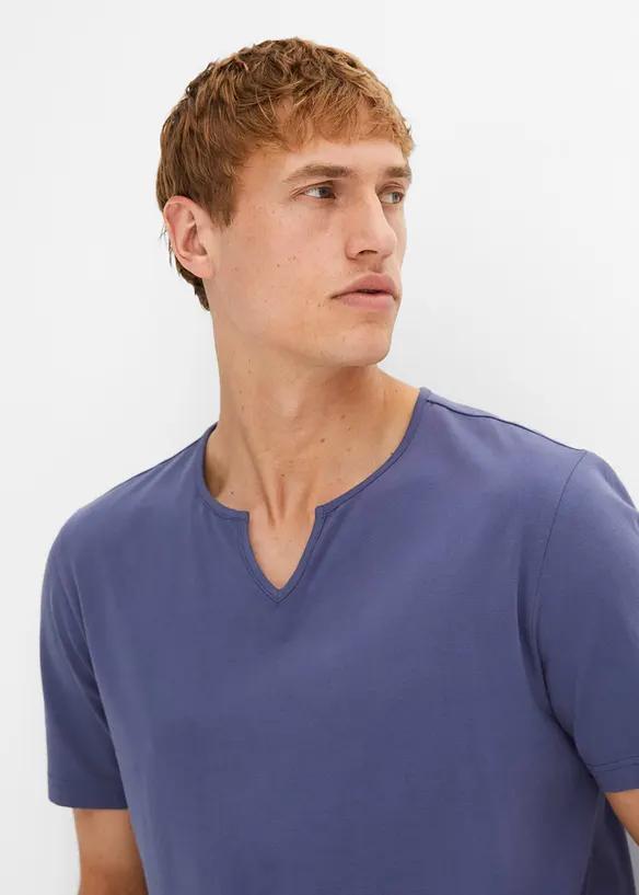 NIEBIESKI T-SHIRT BASIC 