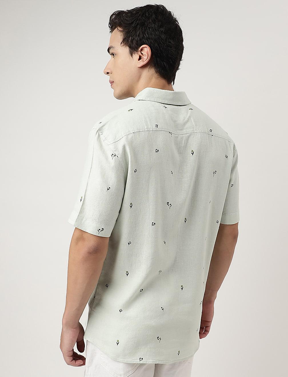 KOSZULA KRÓTKI RĘKAW PRINT T25-1009K-J4