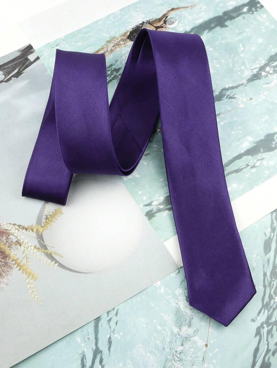 fioletowy elegancki krawat