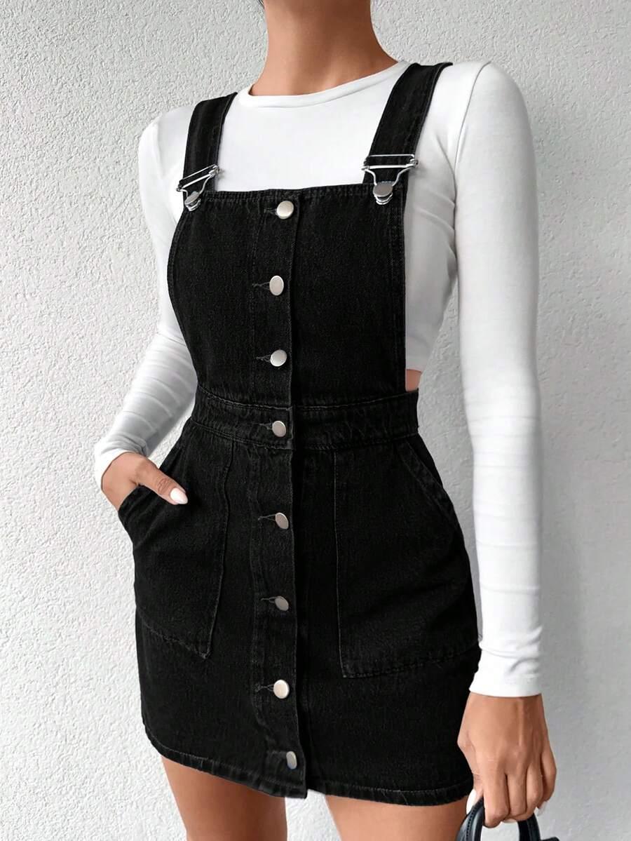CZARNA SUKIENKA JEANS