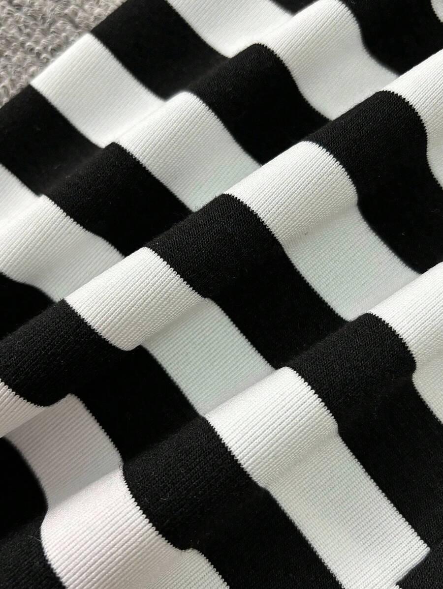 legginsy dzwony paski