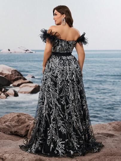 sukienka maxi cekiny