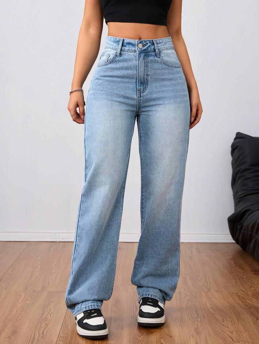 NIEBIESKIE SPODNIE JEANS