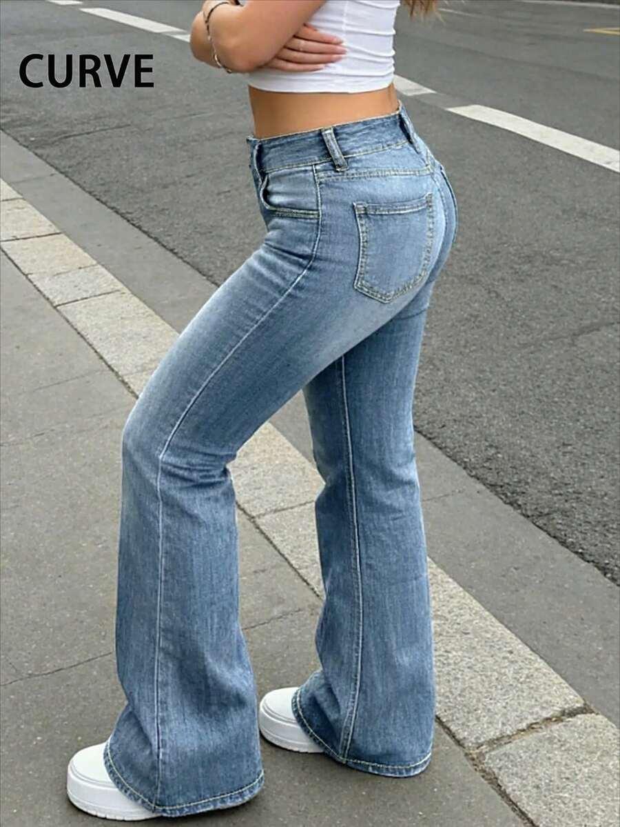 NIEBIESKIE SPODNIE JEANS