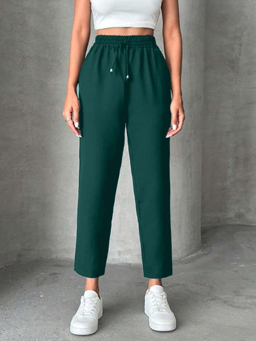 ZIELONE SPODNIE CASUAL