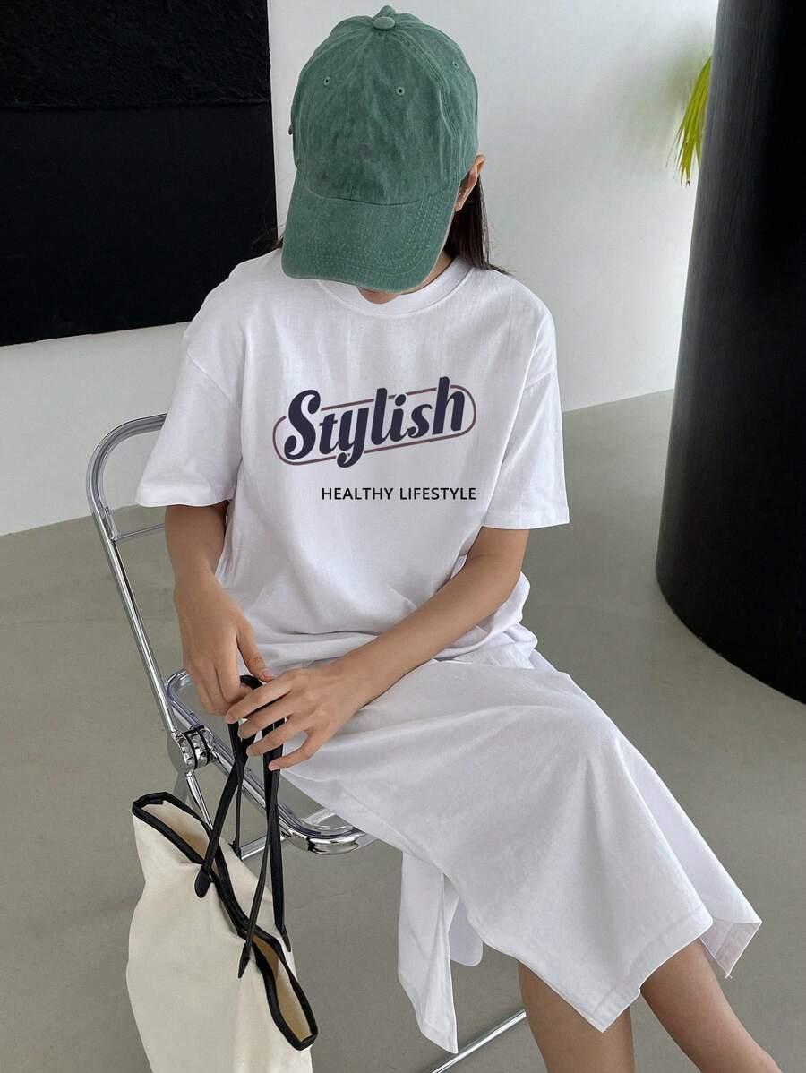 BIAŁA PROSTA SUKIENKA 