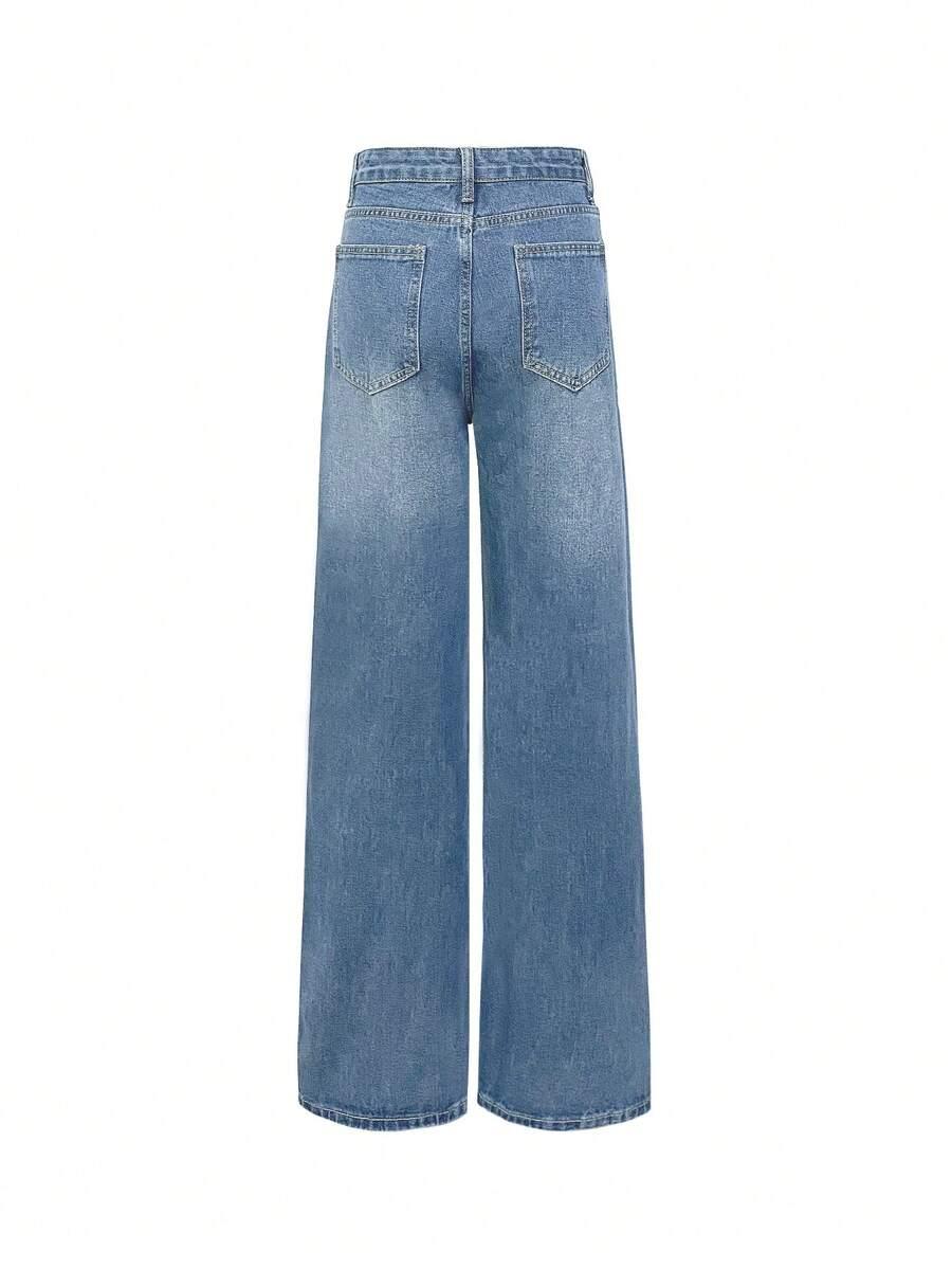 NIEBIESKIE SPODNIE JEANS