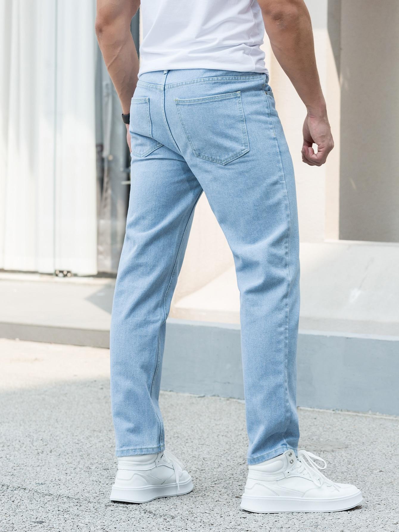 NIEBIESKIE SPODNIE JEANS