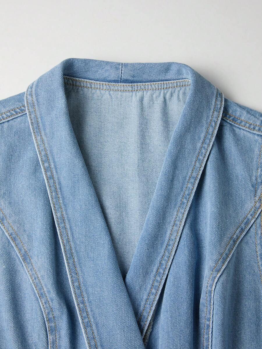 NIEBIESKI KOMBINEZON JEANS
