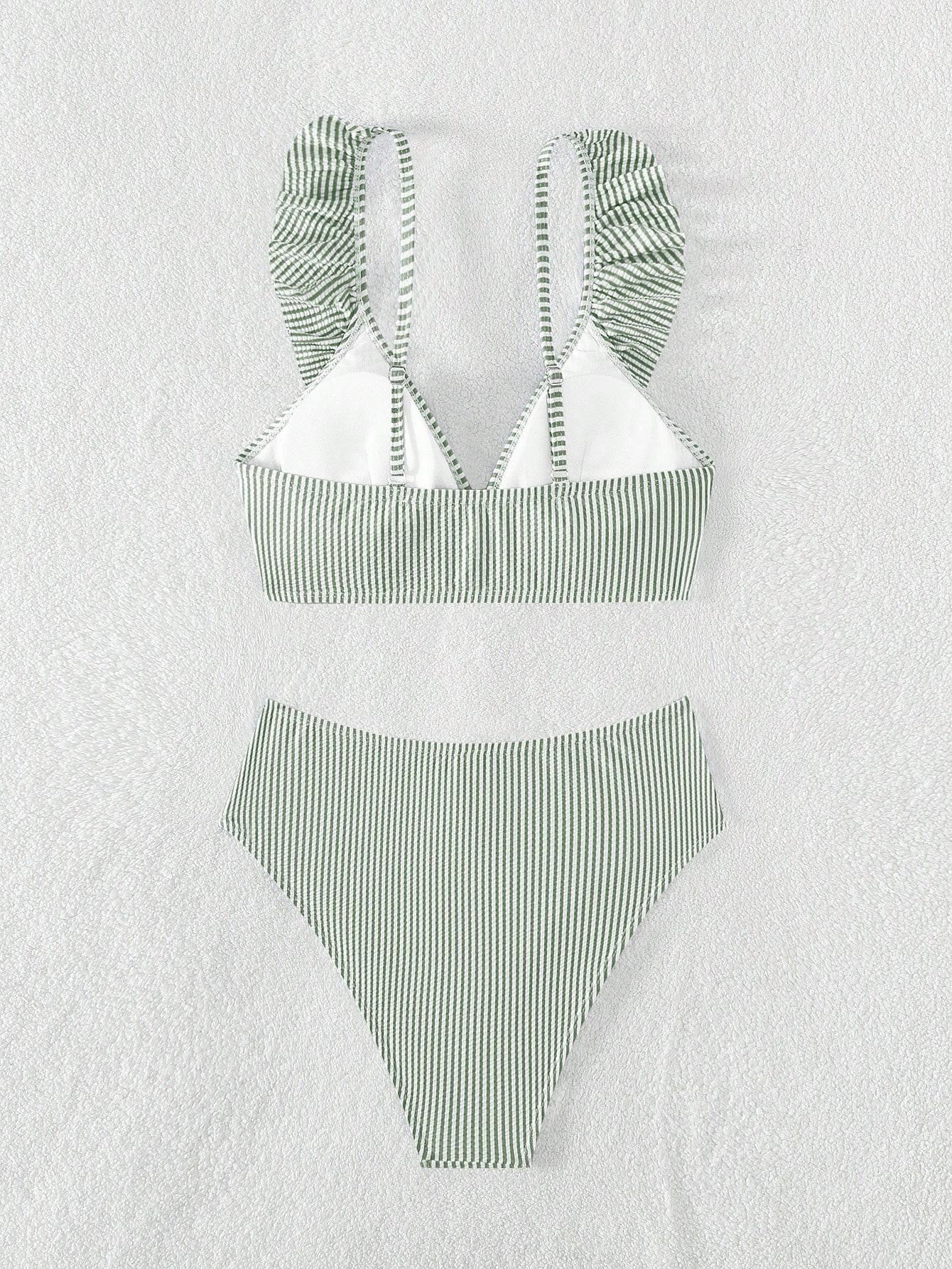 dół od bikini wzór paski 