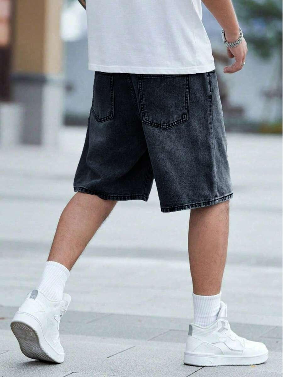 czarne spodenki jeans