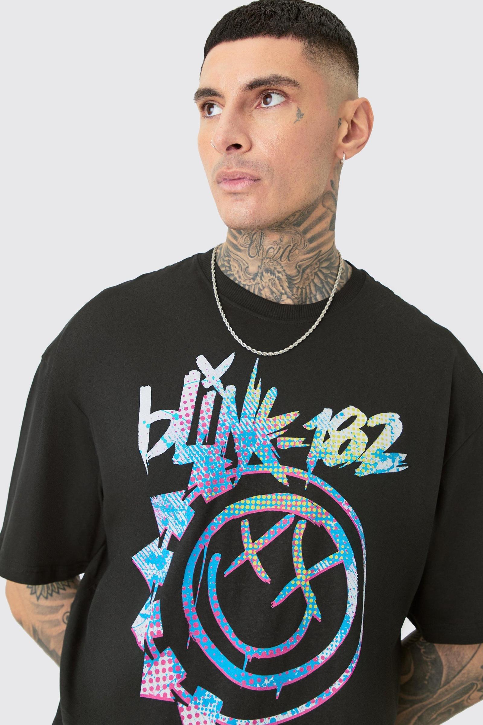 czarny t-shirt nadruk