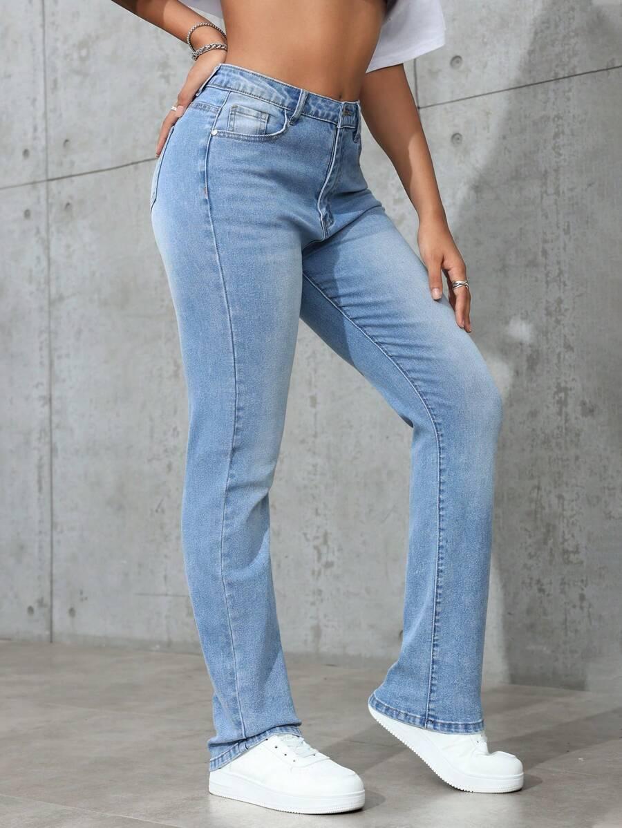 SPODNIE JEANS PROSTA NOGAWKA