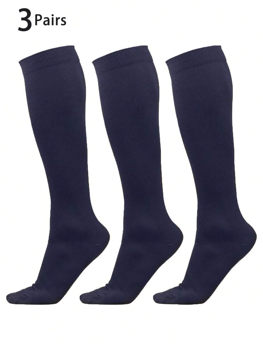 granatowe skarpetki uciskowe 3-pack 
