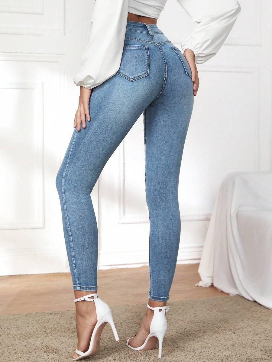 NIEBIESKIE SPODNIE JEANS