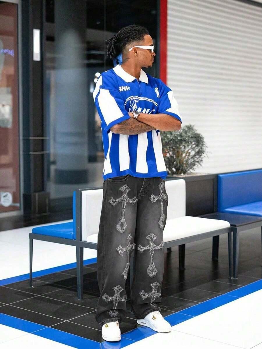CZARNE SPODNIE JEANS