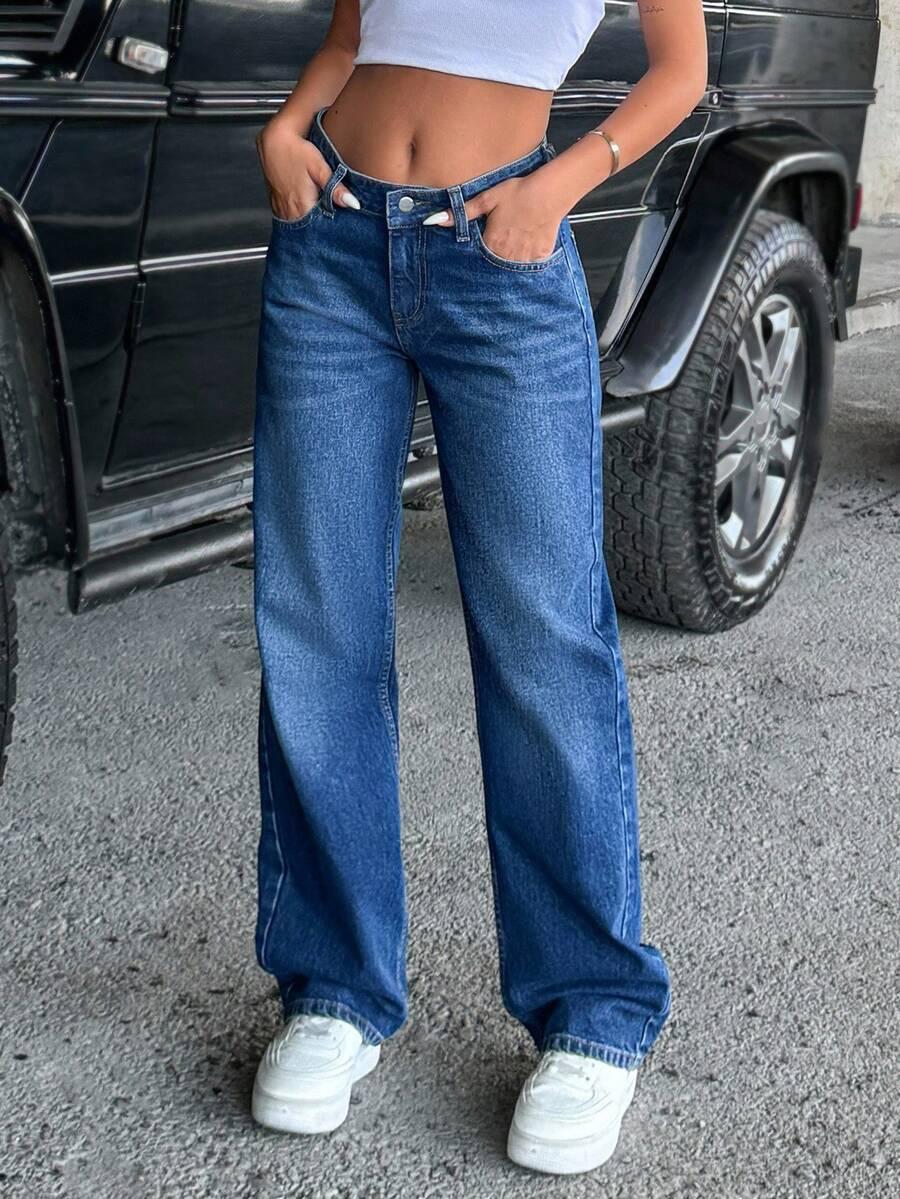 NIEBIESKIE SPODNIE JEANS